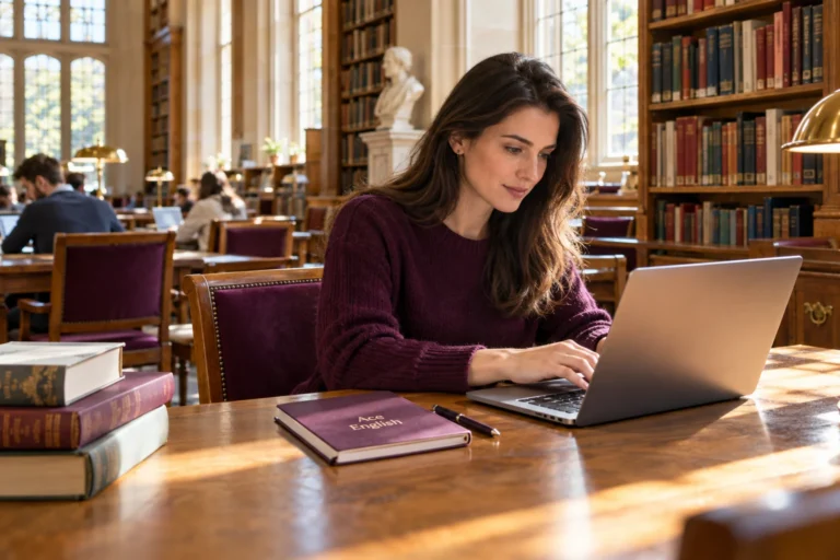 A learner composing a formal email